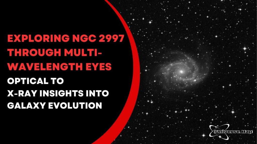 Multi-wavelength image of NGC 2997, combining optical and X-ray views to explore galactic structure, star formation, and nuclear activity.