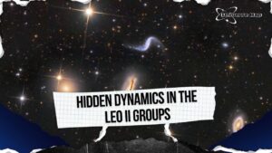 Image of galaxies in the Leo II Groups showing signs of moderate tidal interactions that influence their structure and evolution.