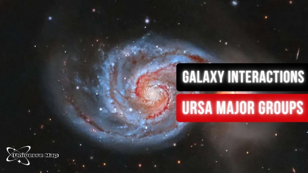 Spiral galaxy image illustrating galaxy interactions in the Ursa Major Groups, linked to starburst activity and morphological transformations.