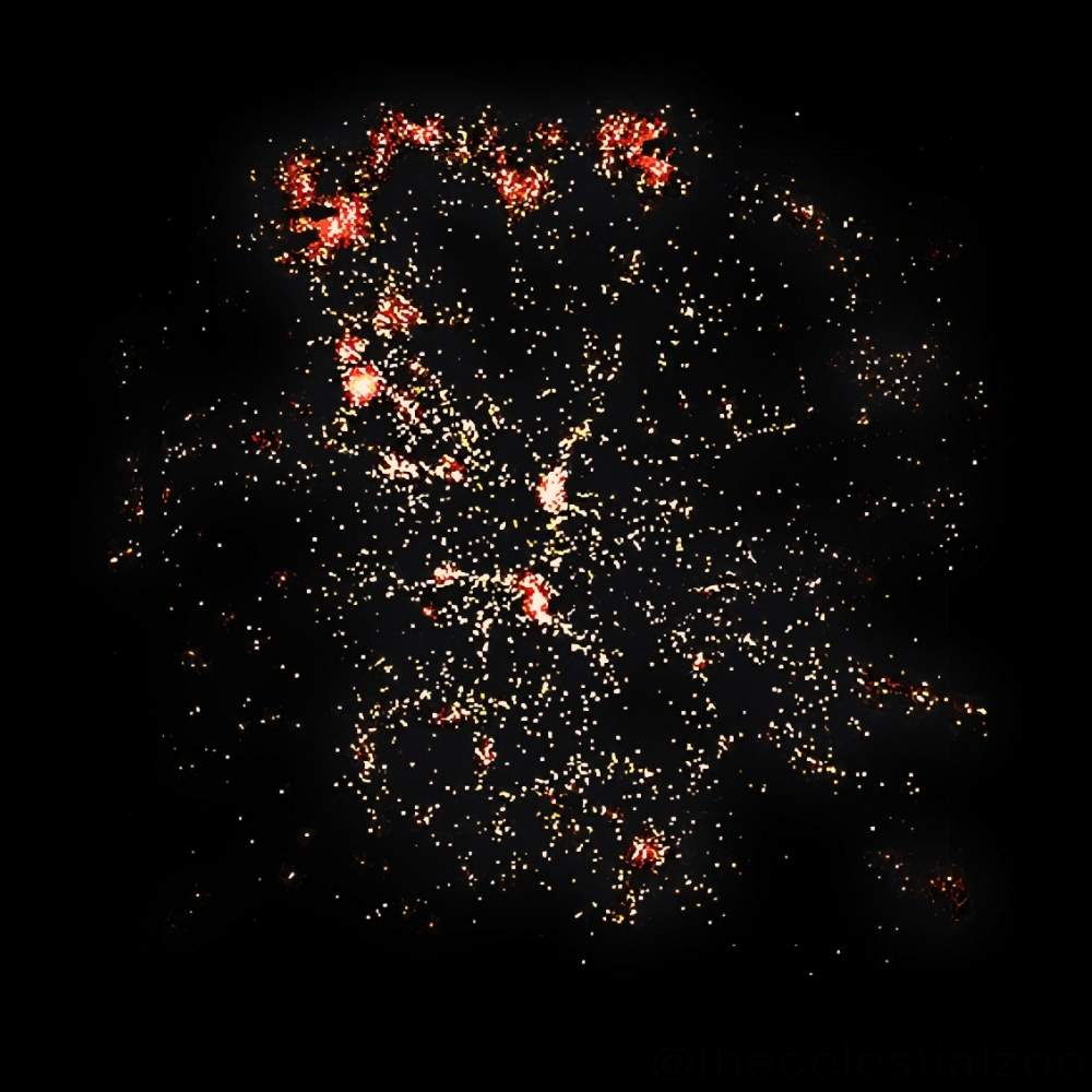 Astronomical visualization of the Coma Wall showing interconnected galaxy clusters forming a massive filament within the cosmic web structure.