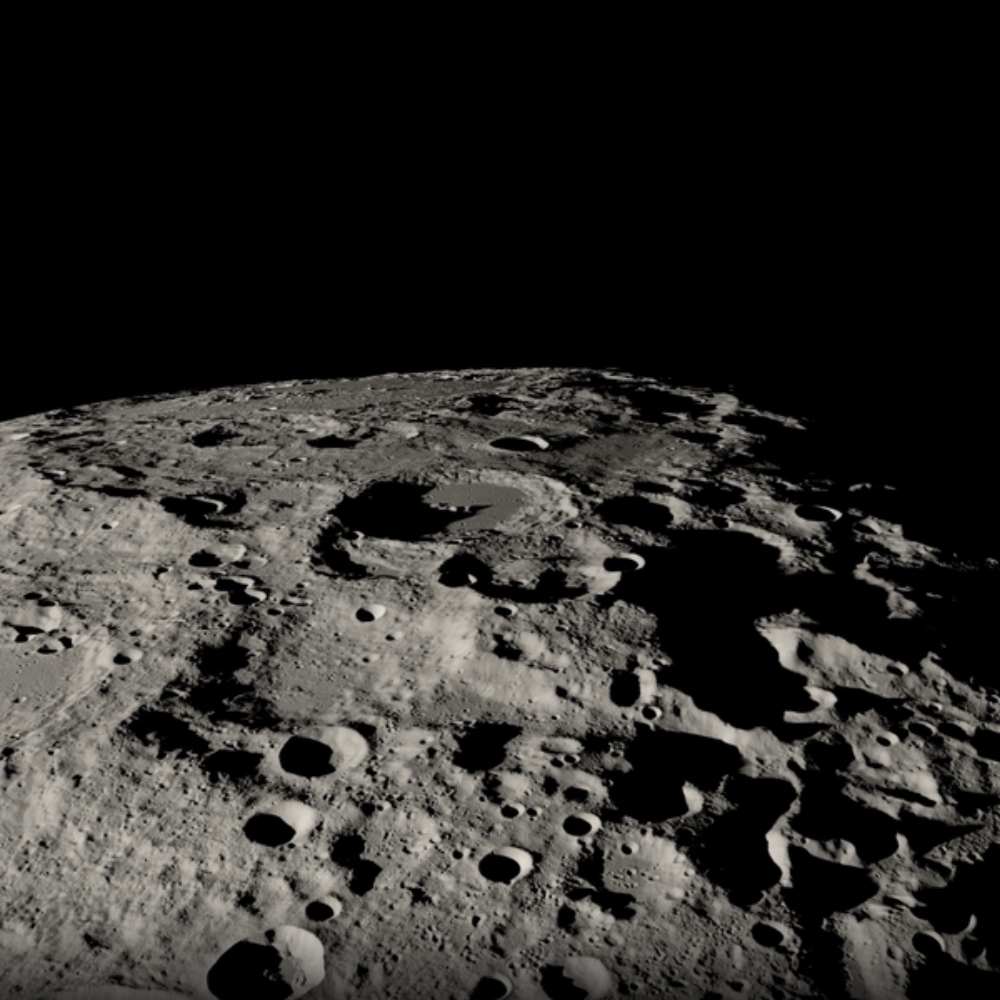 Artist’s impression of 2007 OR10 (Gonggong), a large trans-Neptunian object with a dark, cratered surface, located in the distant outer Solar System beyond Neptune.