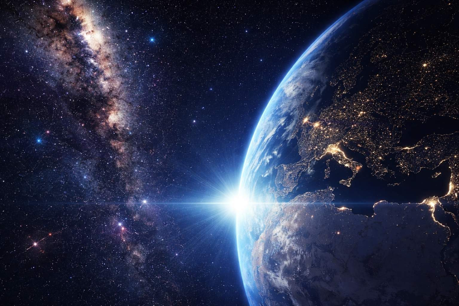 Universe Map visual journey from Earth to the cosmic web